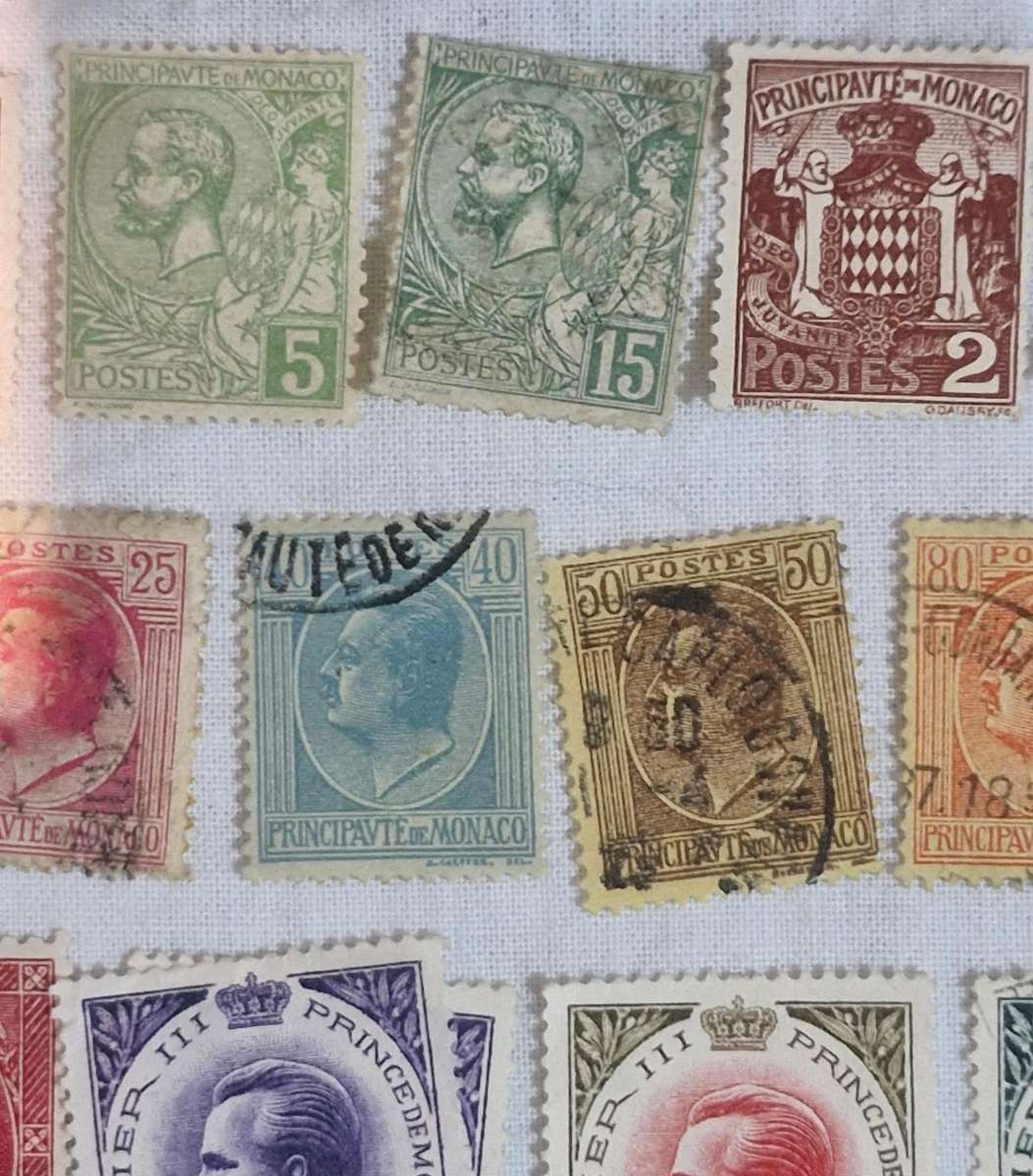 Selection of stamps from Monaco from 1891 to more current both used and unused
