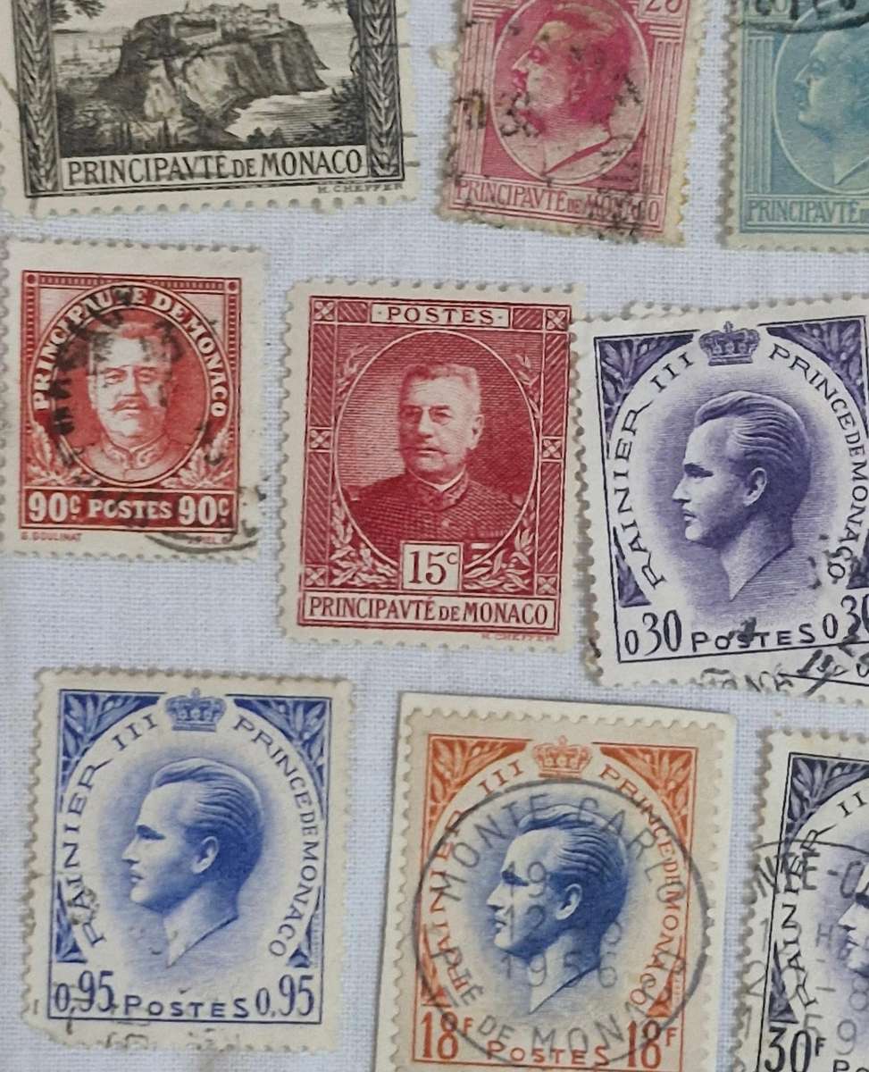 Selection of stamps from Monaco from 1891 to more current both used and unused