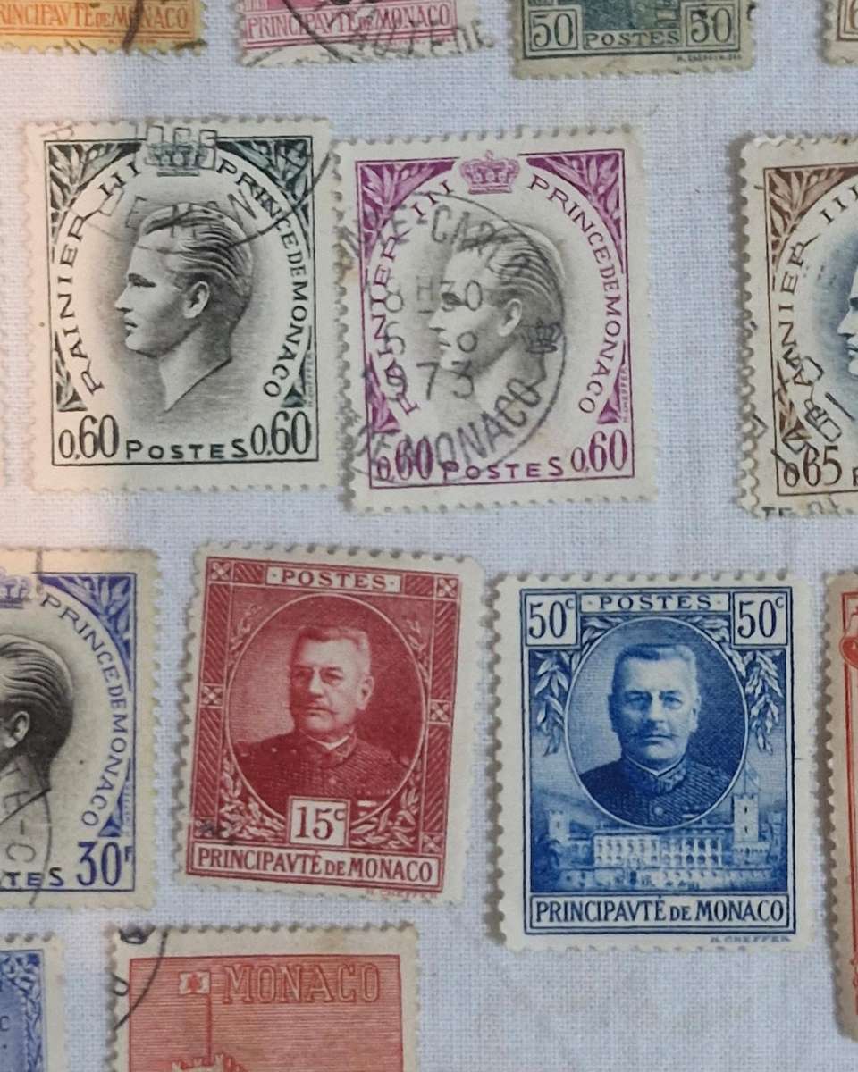 Selection of stamps from Monaco from 1891 to more current both used and unused