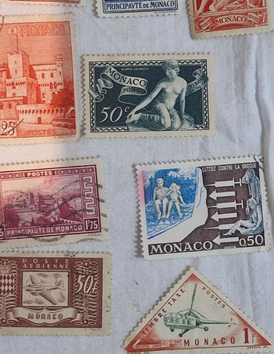 Selection of stamps from Monaco from 1891 to more current both used and unused