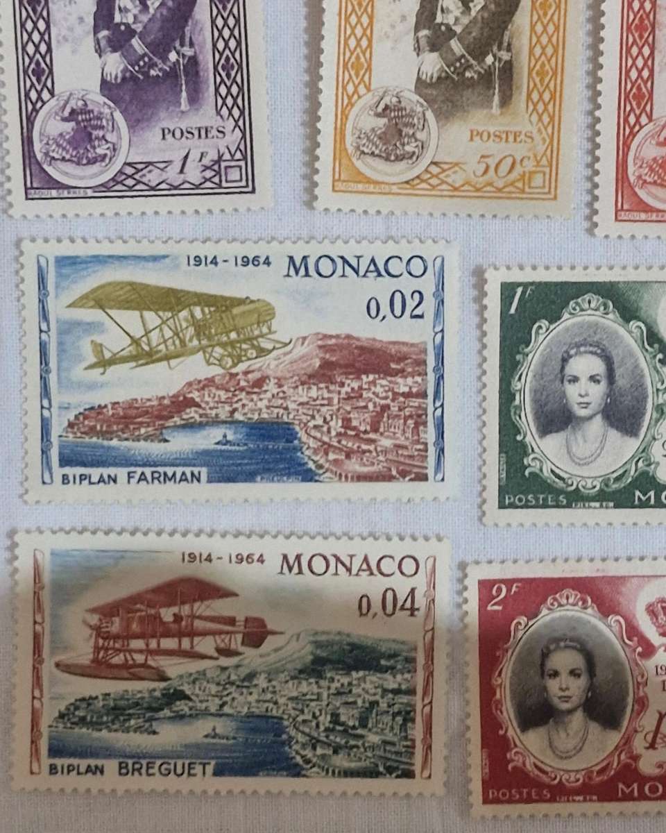 Selection of stamps from Monaco from 1891 to more current both used and unused