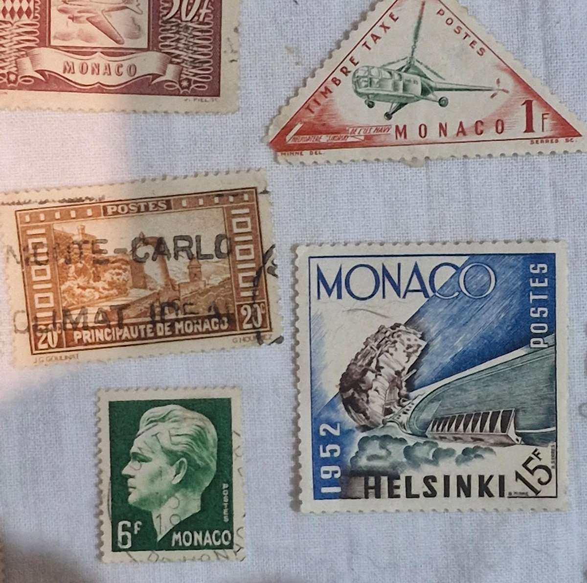 Selection of stamps from Monaco from 1891 to more current both used and unused