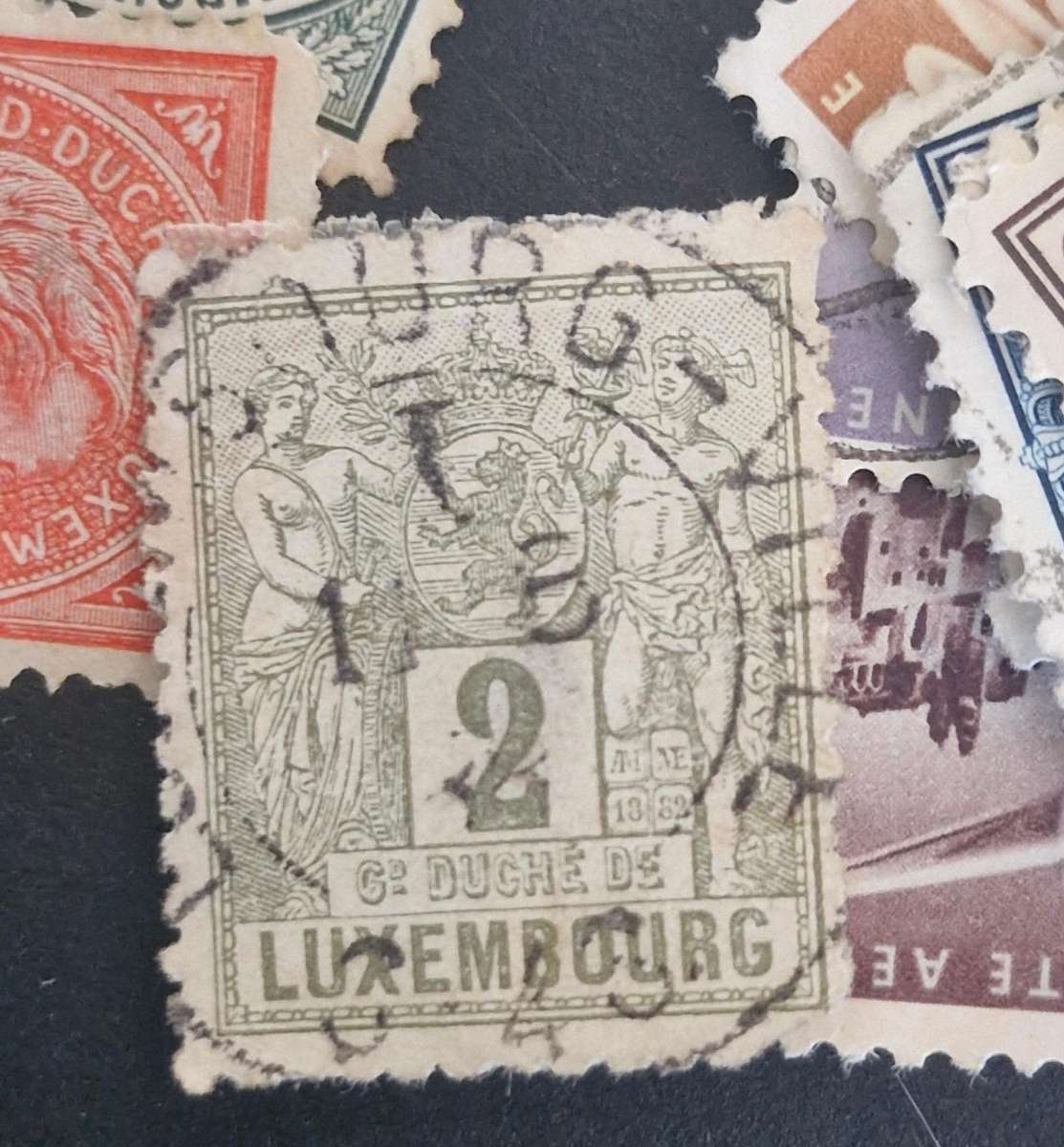 Selection of Luxenbourg stamps from 1876 to 1985