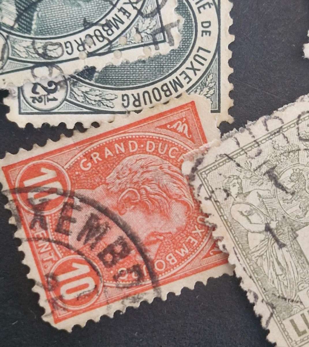 Selection of Luxenbourg stamps from 1876 to 1985