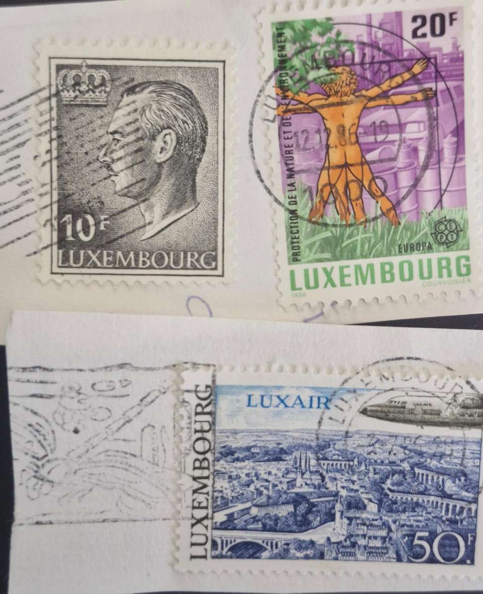 Selection of Luxenbourg stamps from 1876 to 1985