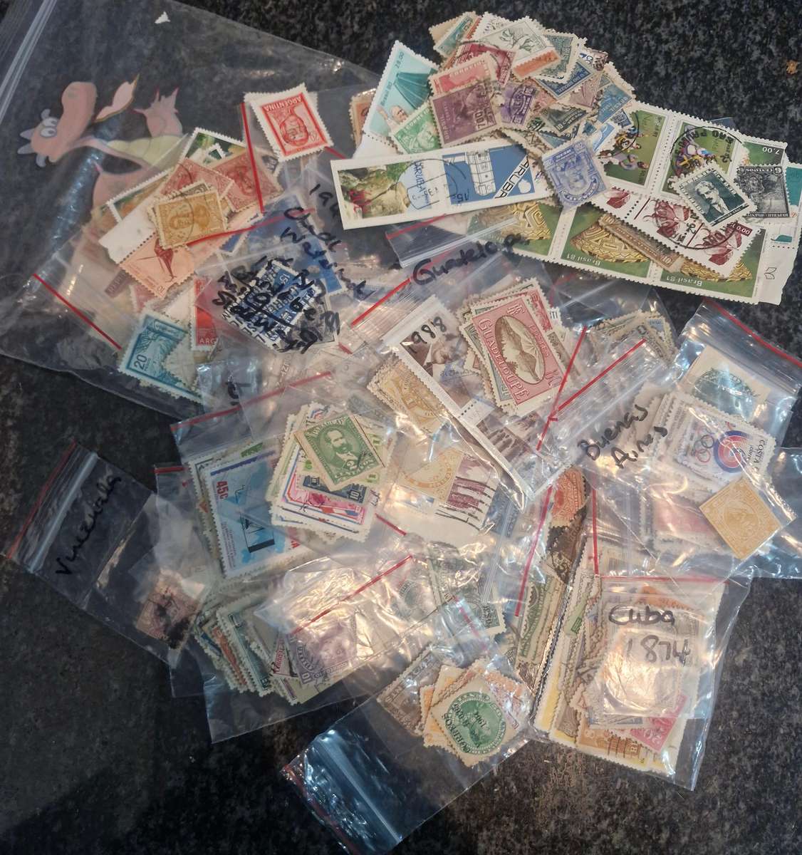 Lucky packet of Semi sorted South American stamps - 1800s to more recent