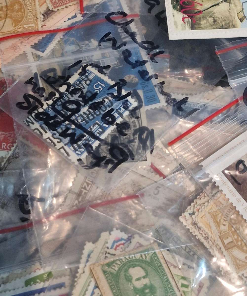 Lucky packet of Semi sorted South American stamps - 1800s to more recent