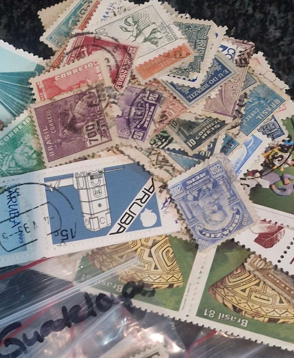 Lucky packet of Semi sorted South American stamps - 1800s to more recent