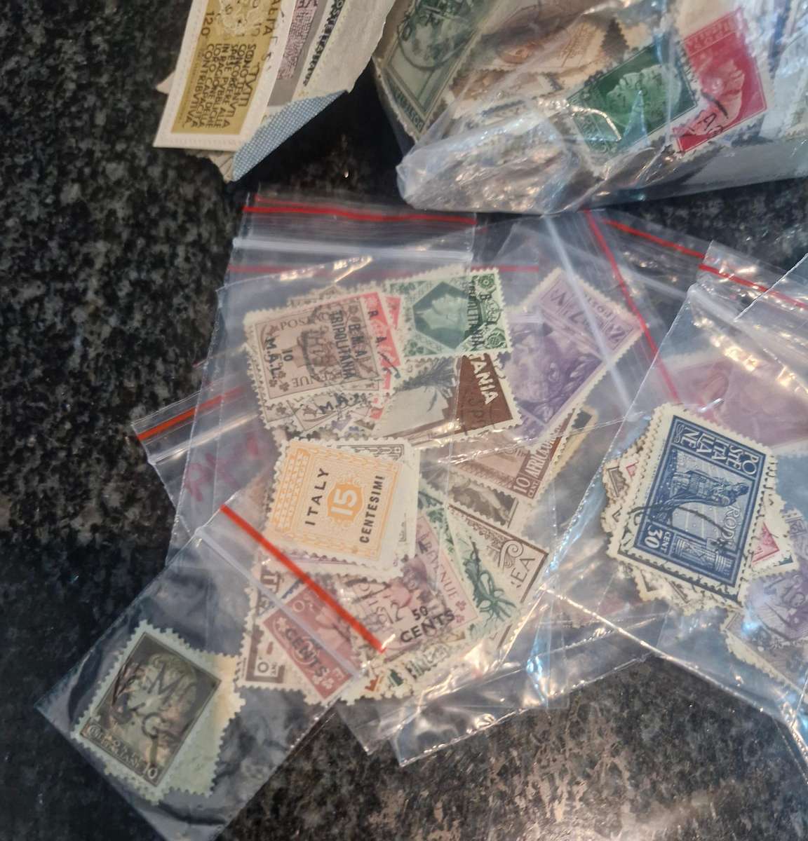 Lucky packet of Italian stamps late 1800s to more recent - some nice collectables