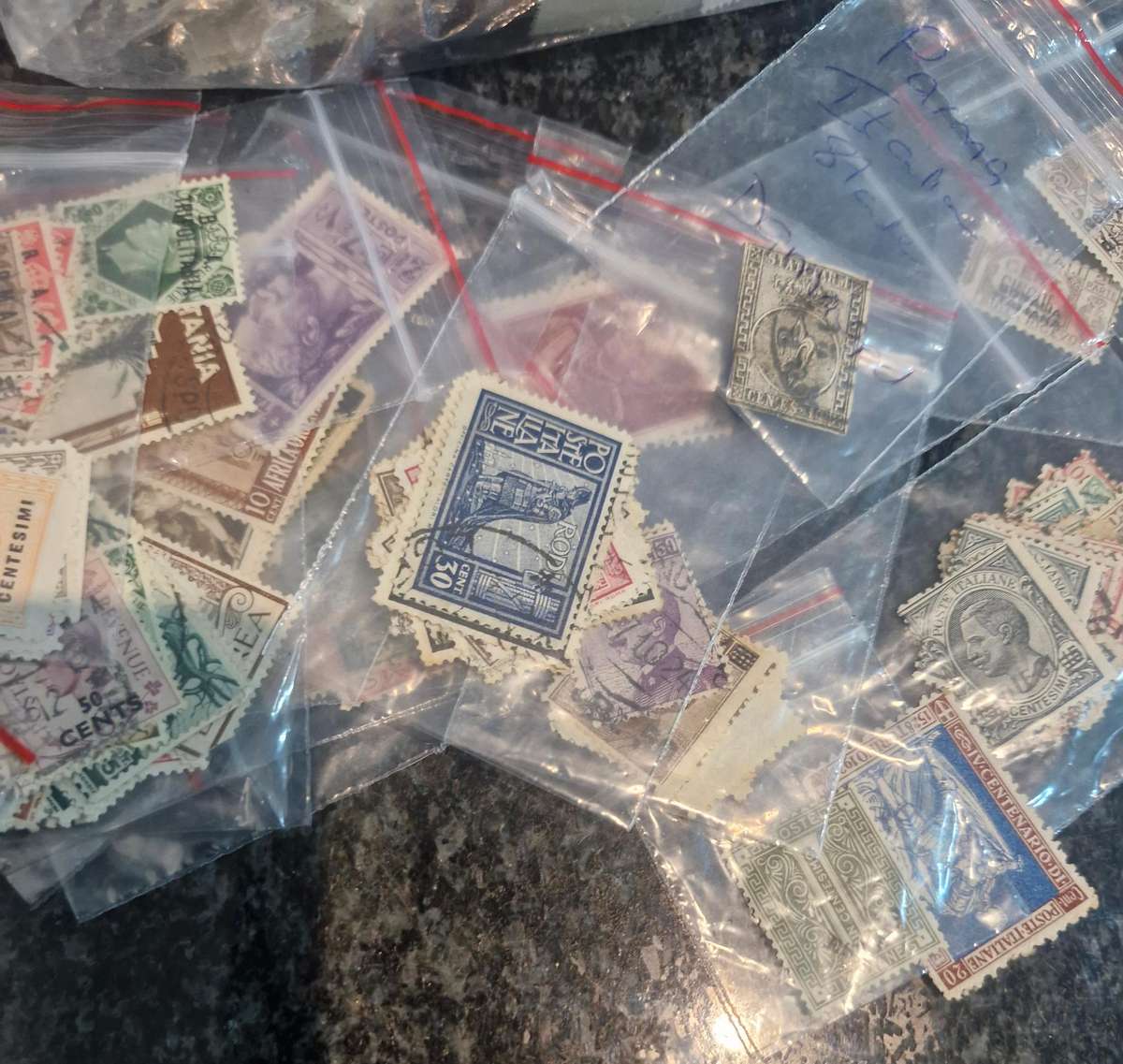 Lucky packet of Italian stamps late 1800s to more recent - some nice collectables