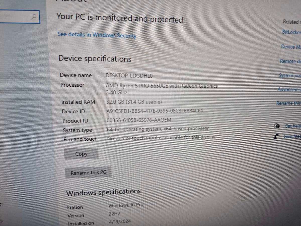 Lenovo AIO Ryzen 5 5650G