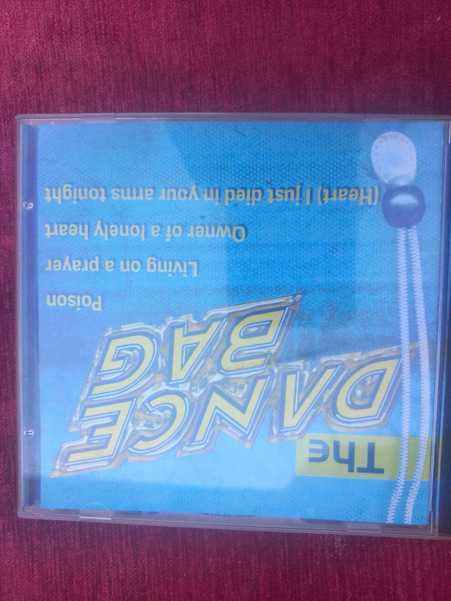 THE DANCE BAG //  POISON, LIVING ON A PRAYER, OWNER OF A LONELY HEART, (( HEART) I JUST DIED IN YOUR