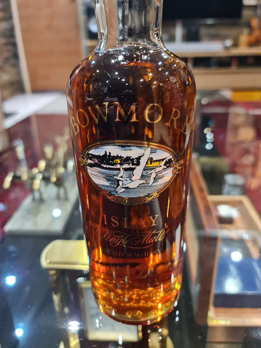 Bowmore 12 Years 1990's Screen Printed Whisky Bottle