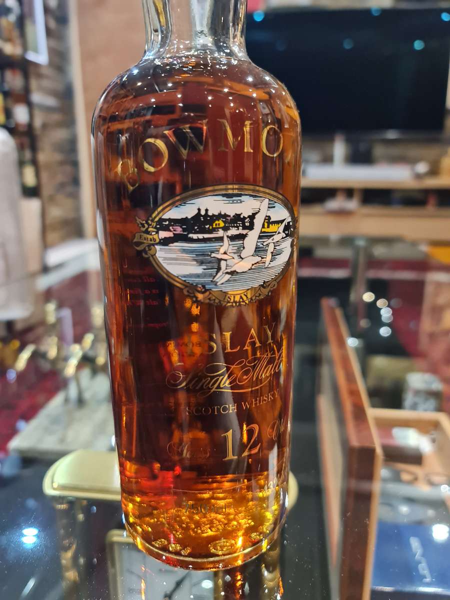 Bowmore 12 Years 1990's Screen Printed Whisky Bottle