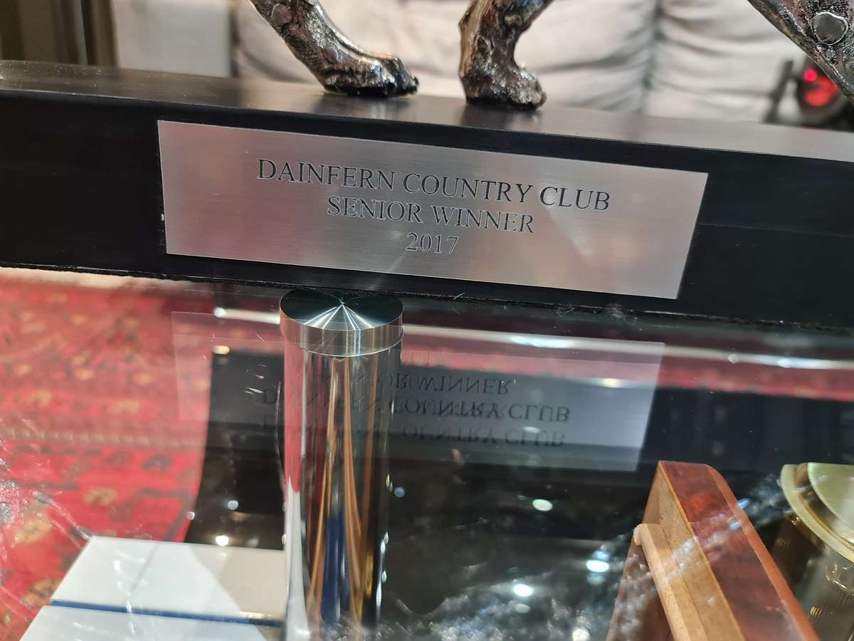 Silver Stalking Leopards  on Wooden Base