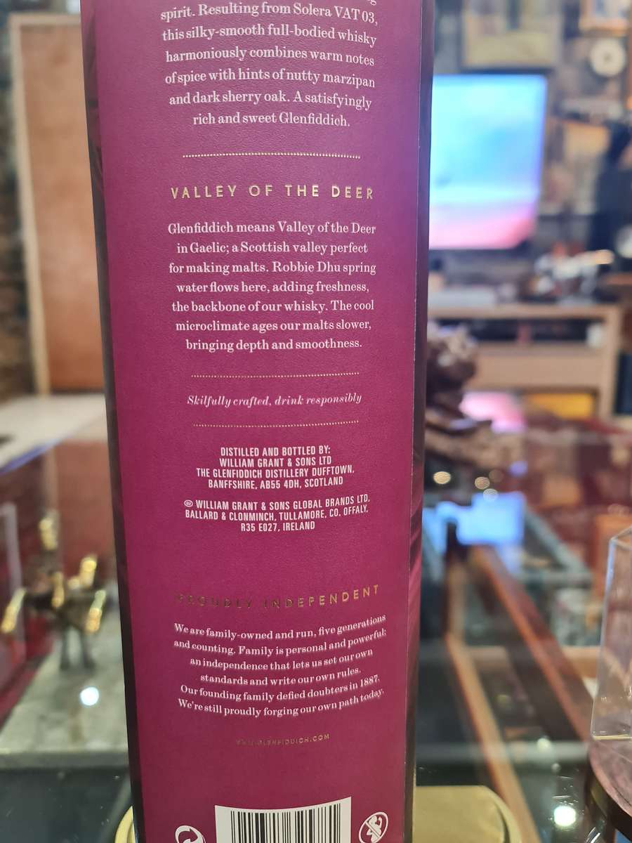Glenfiddich VAT 03 Perpetual Collection Single Malt Scotch Whisky