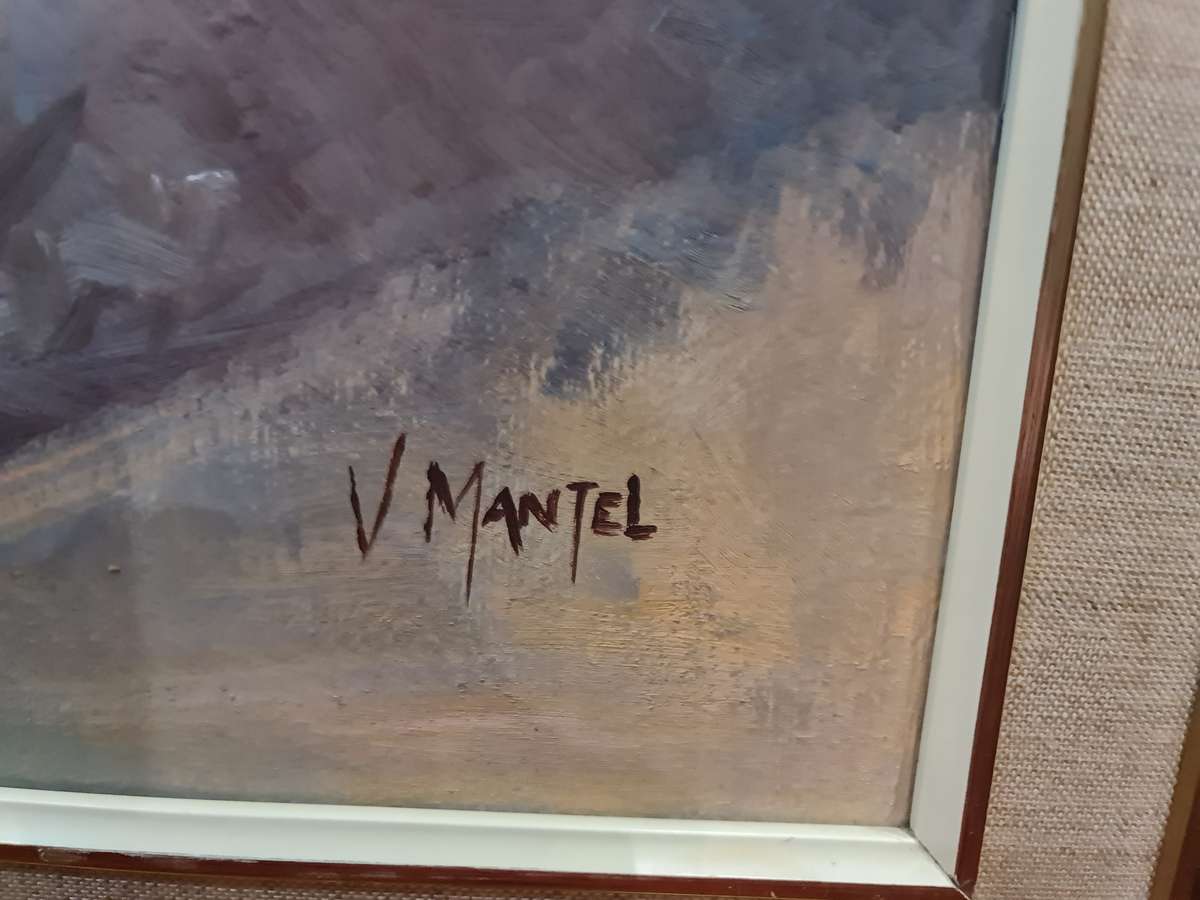 Still Flowers in a Glass Vase Painting