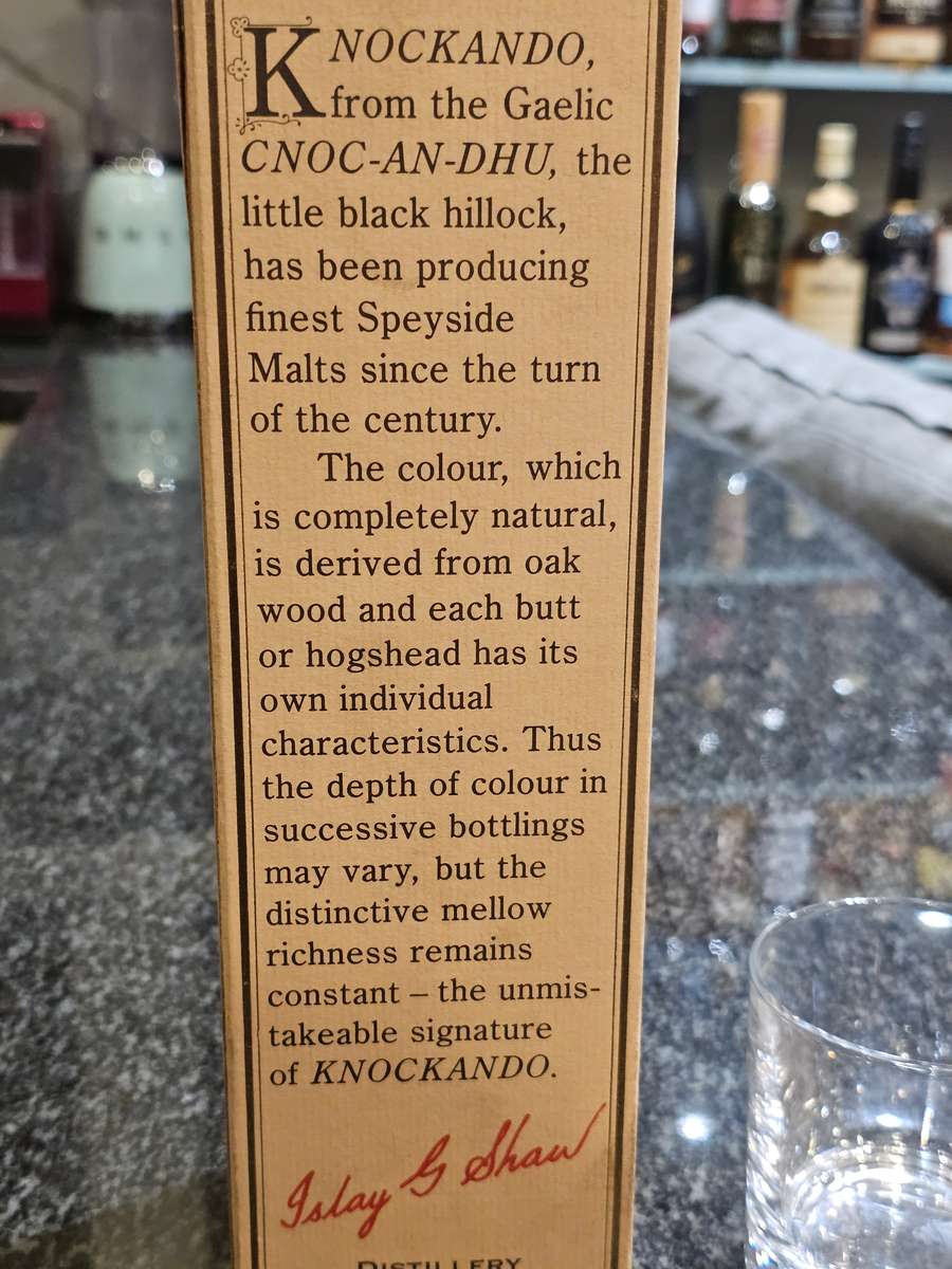 Knockando 1974 (bottled 1986) Whisky