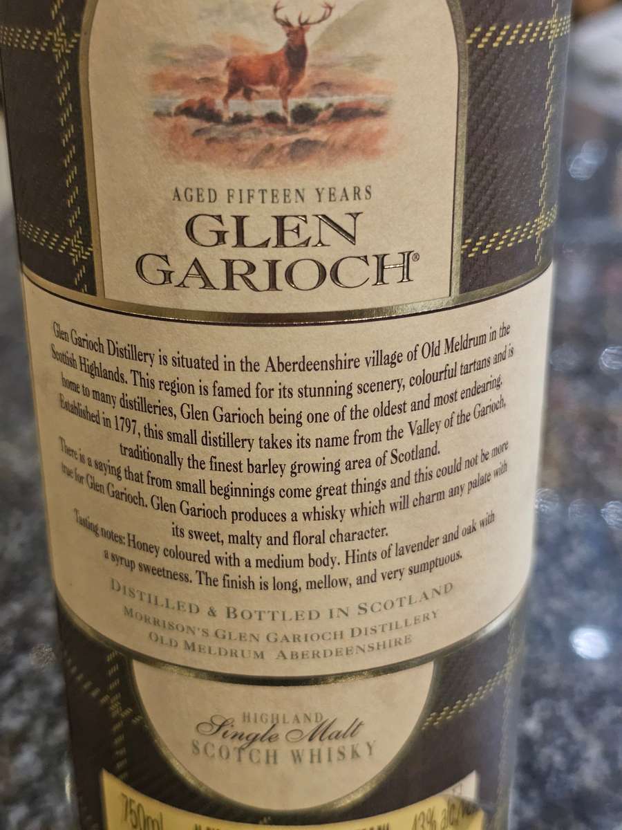 Glen Garioch 15 Year Old (1980s) Whisky
