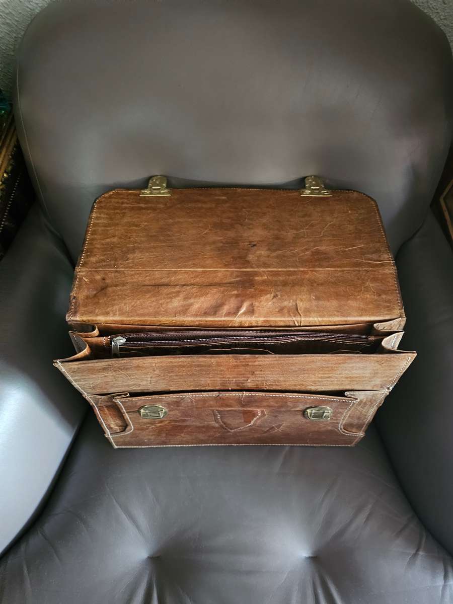 Vintage Leather Laptop Bag