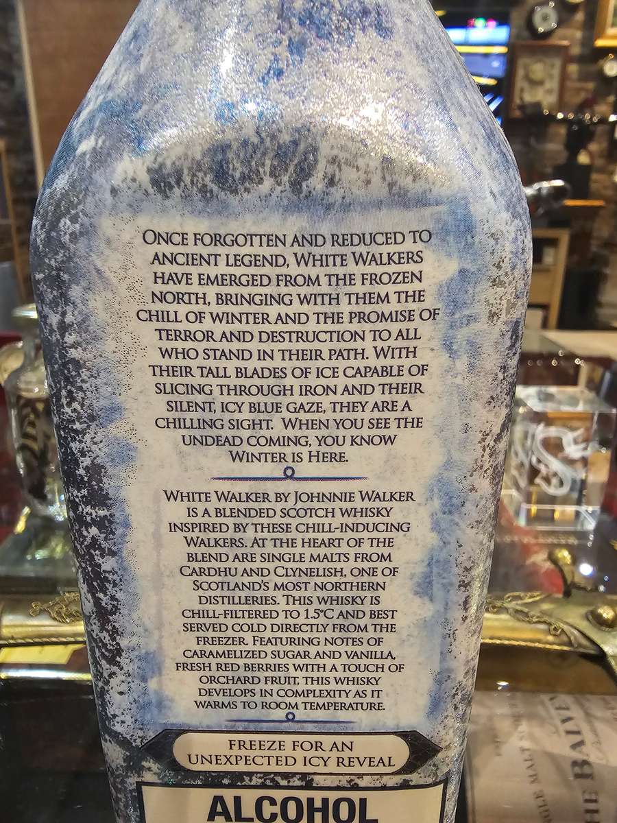 Johnnie Walker White Walker  Game of Thrones  GoT  Limited Edition