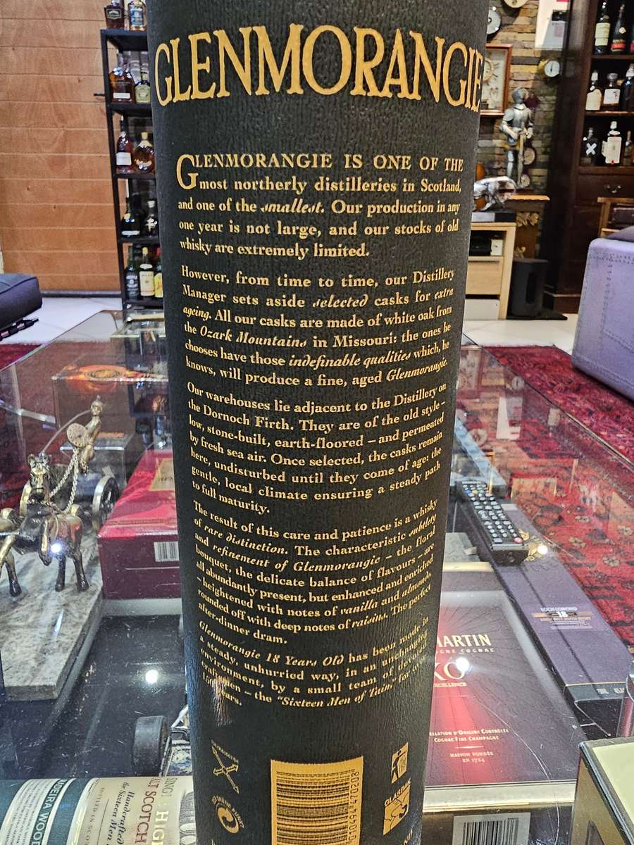 Glenmorangie 18 Year Old Single Highland Rare Malt, bottle from 1980s