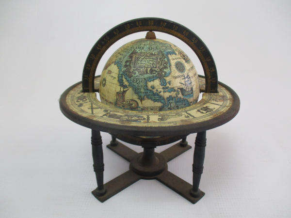 Small Metal Globe Sculpture