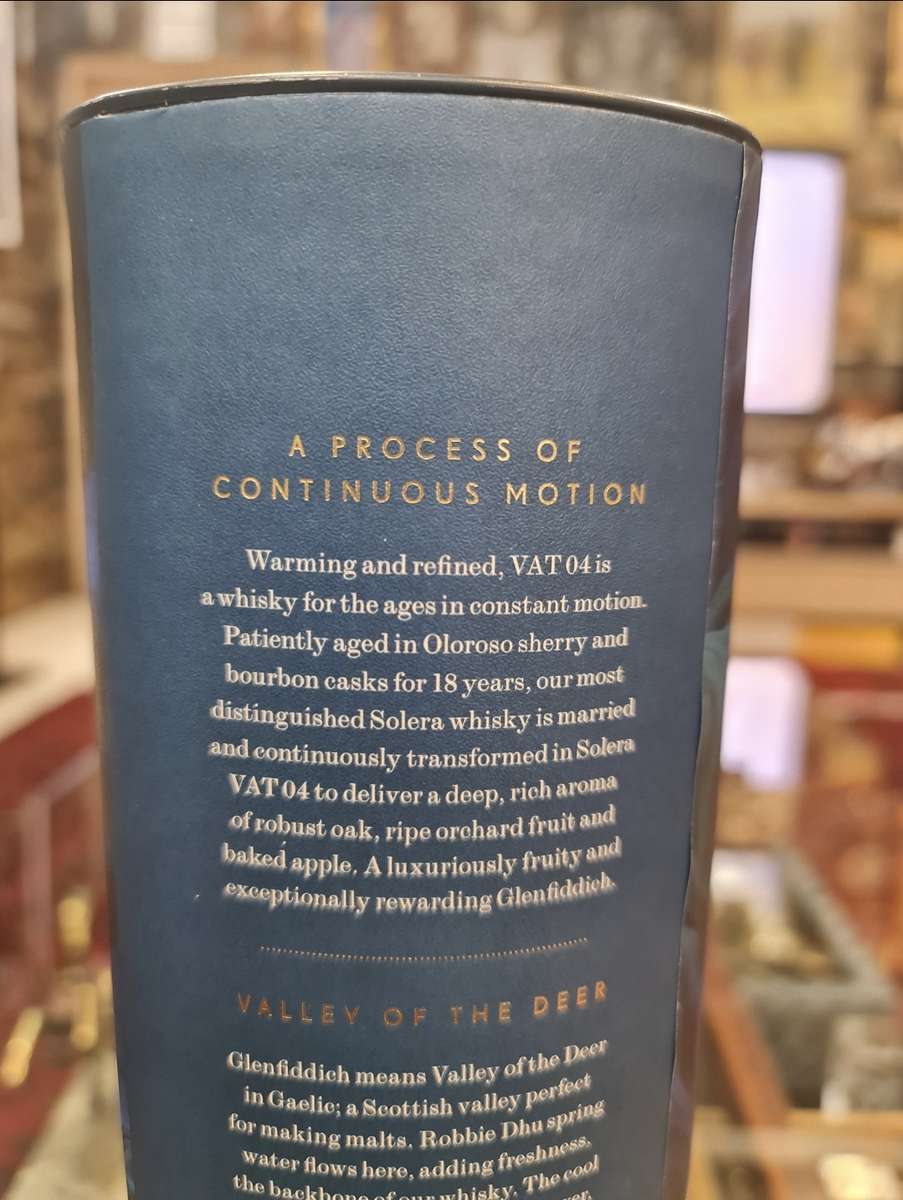 Glenfiddich Perpetual Collection VAT 04 Aged 18 Years