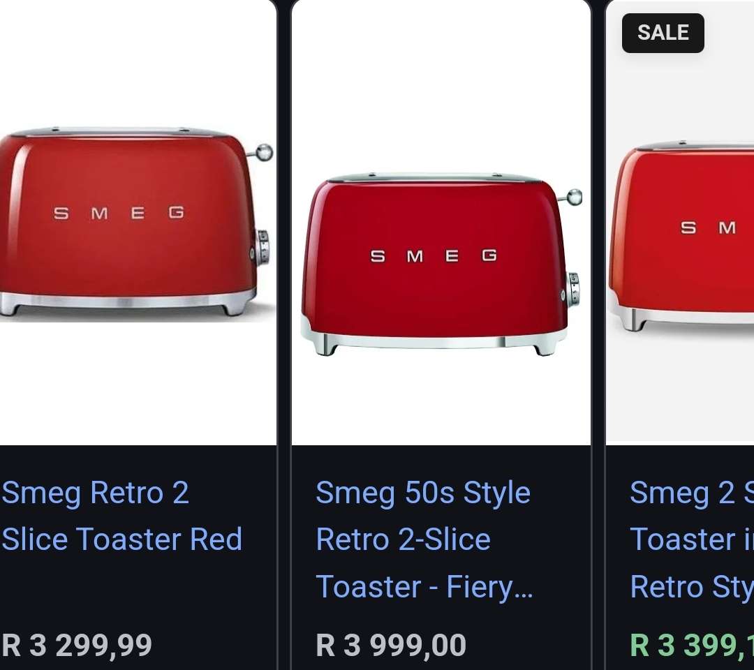 Smeg Retro 2 Slice Toaster Red