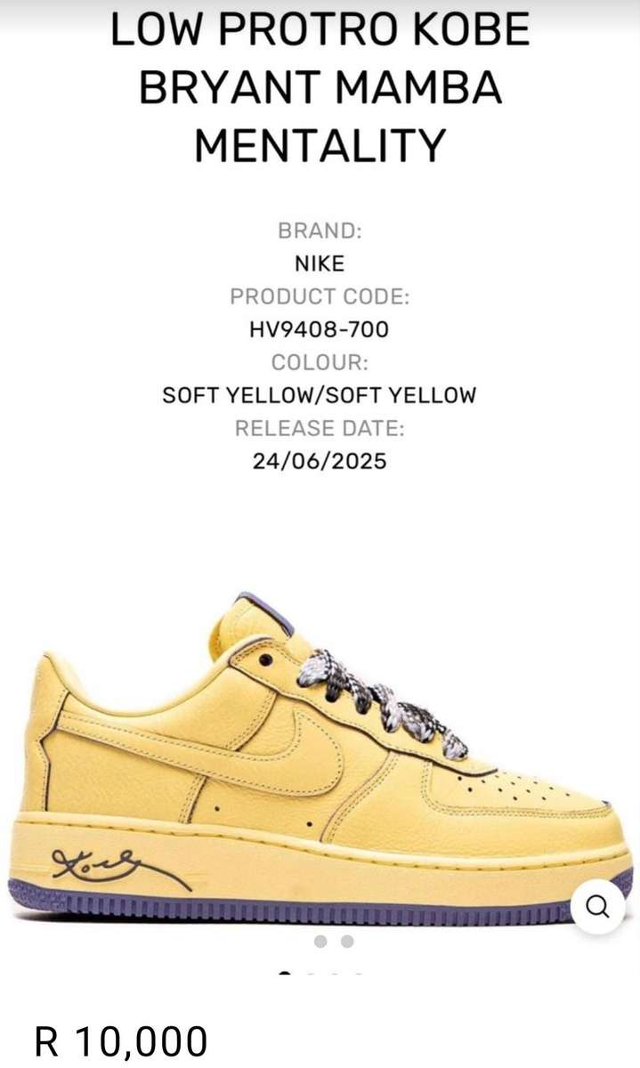 Nike Air Force 1 Low Protro Kobe Bryant  Size UK 10