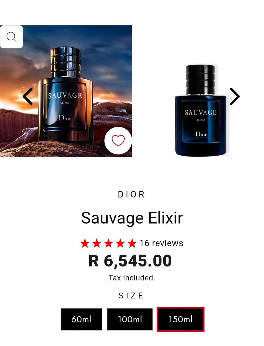 Dior Sauvage Elixir - 150ml