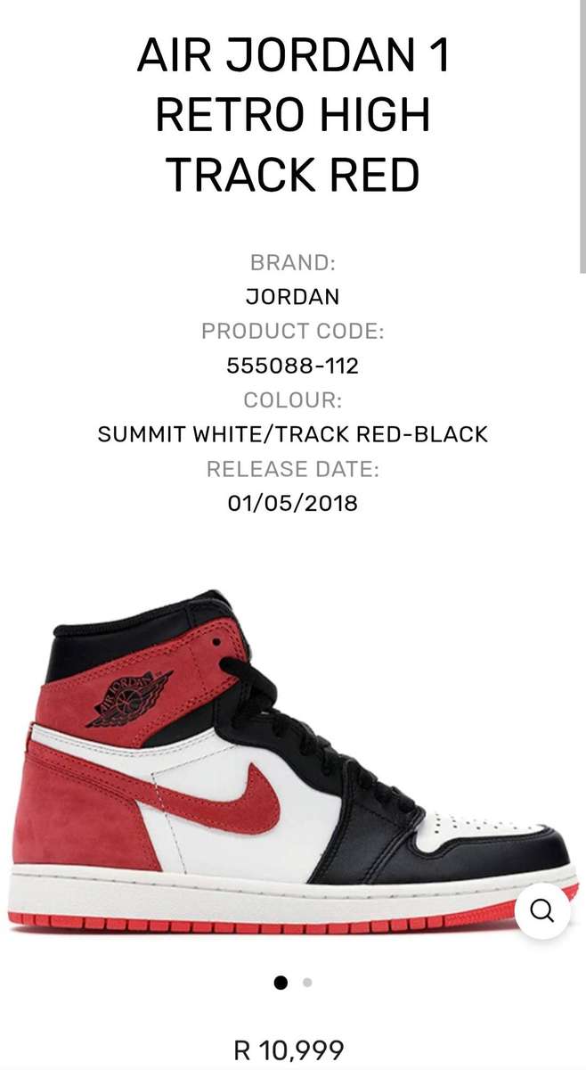 Air Jordan 1 Retro High Track Red