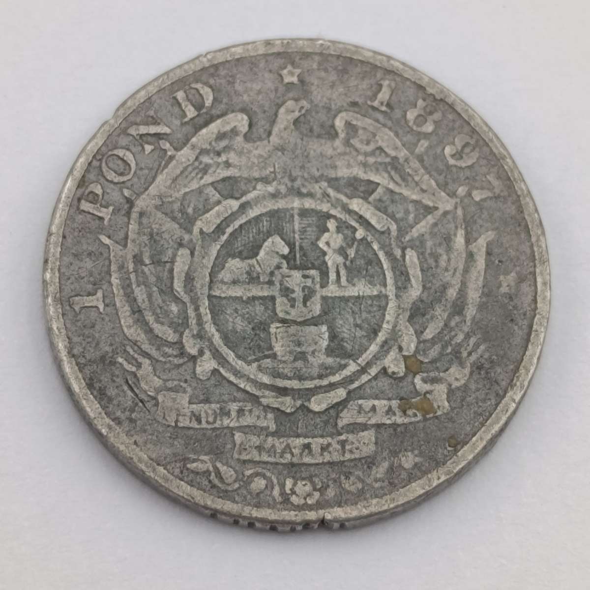 1897 Pond in presumably pewter - no idea as to origin