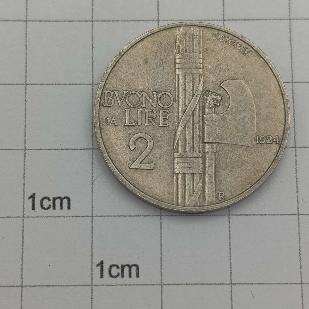 Italy 2 Lire 1924 - Victor Emmanuel 2