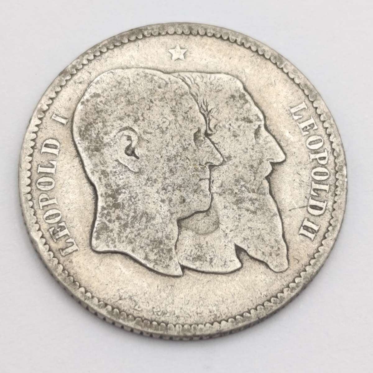 Belgium 1880 silver franc