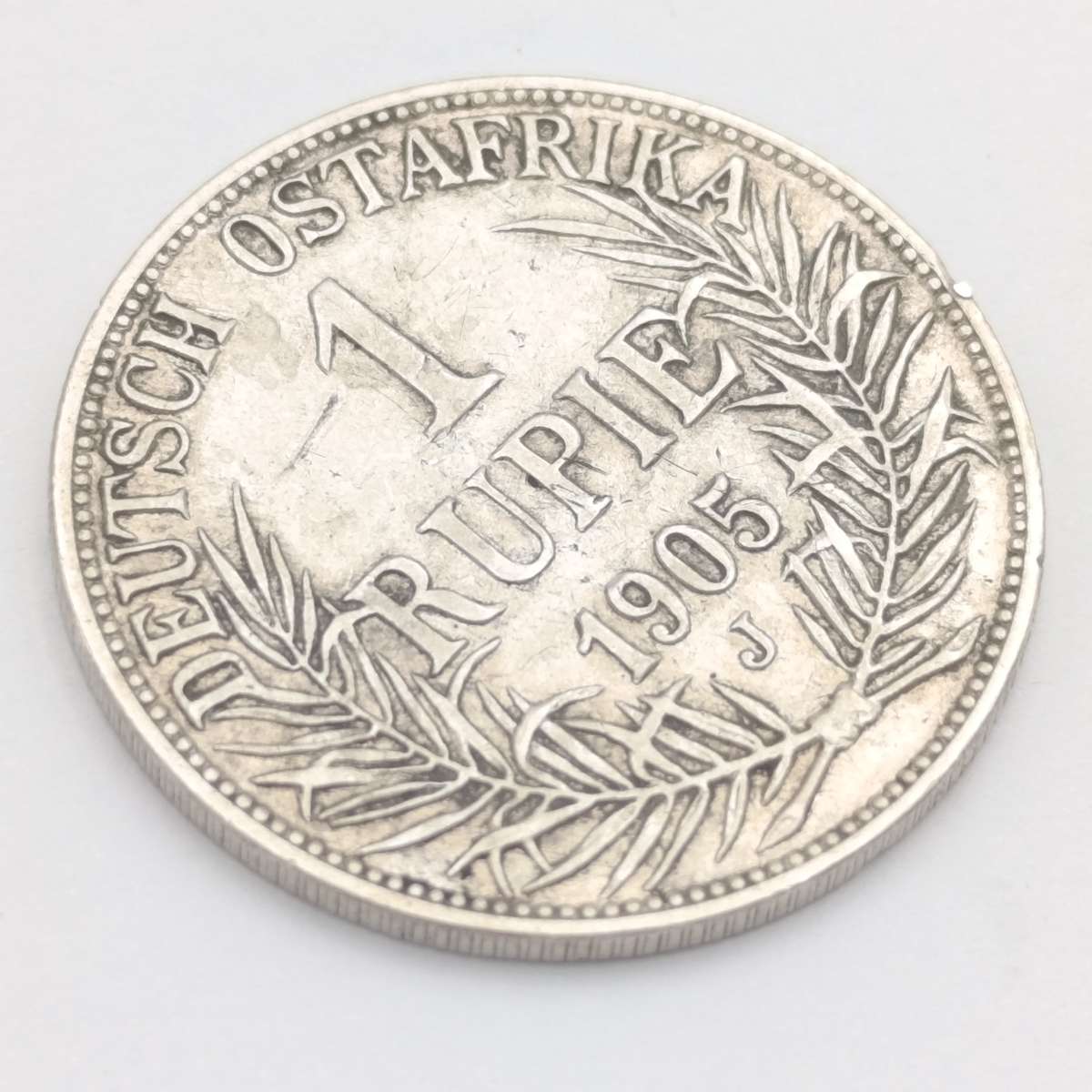 German East Africa 1905J 1 Rupre silver