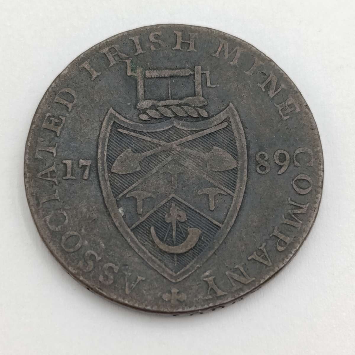 Irish Associated Irish Mine Company 1789 1/2 Penny token