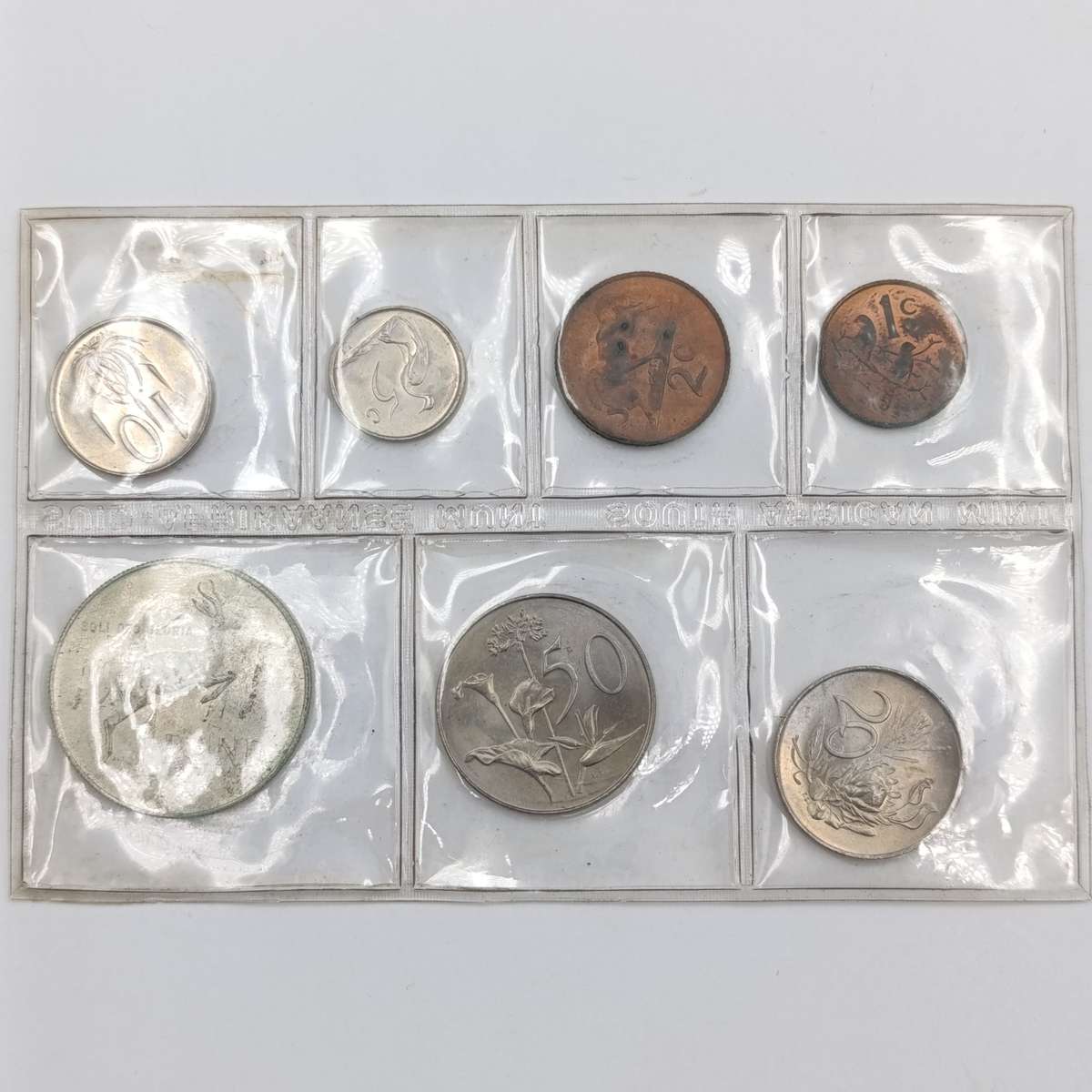 1968 Suid Afrika Afrikaans uncirculated set with scarce R1