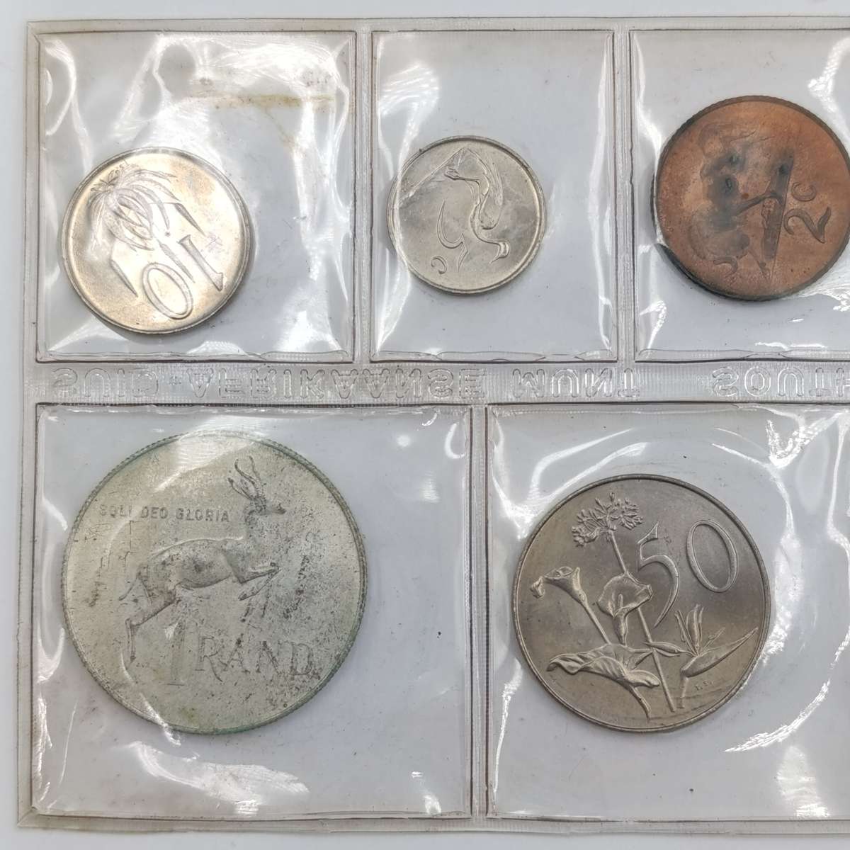 1968 Suid Afrika Afrikaans uncirculated set with scarce R1