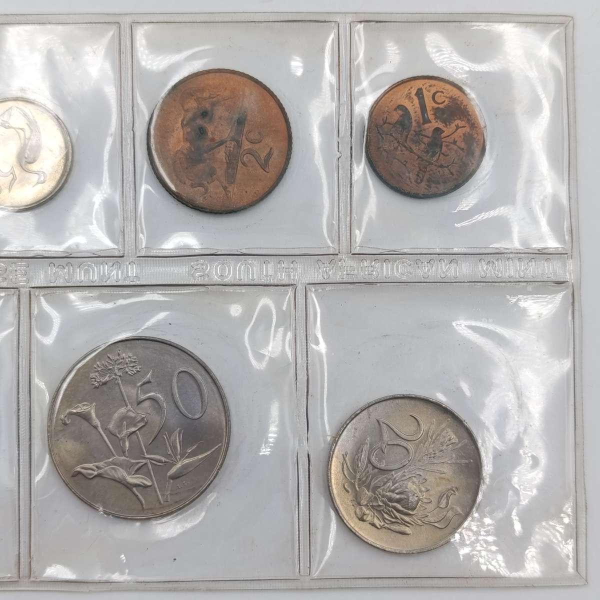 1968 Suid Afrika Afrikaans uncirculated set with scarce R1