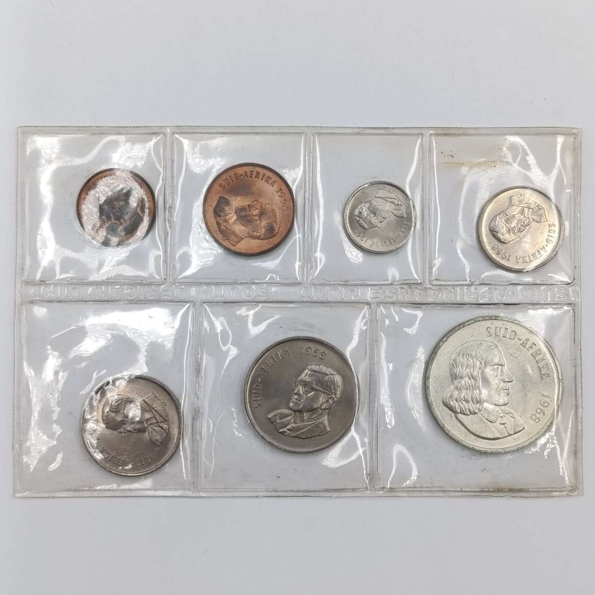 1968 Suid Afrika Afrikaans uncirculated set with scarce R1