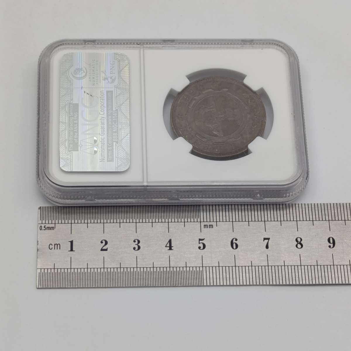 1894 ZAR Kruger Penny graded AU58 BN by NGC