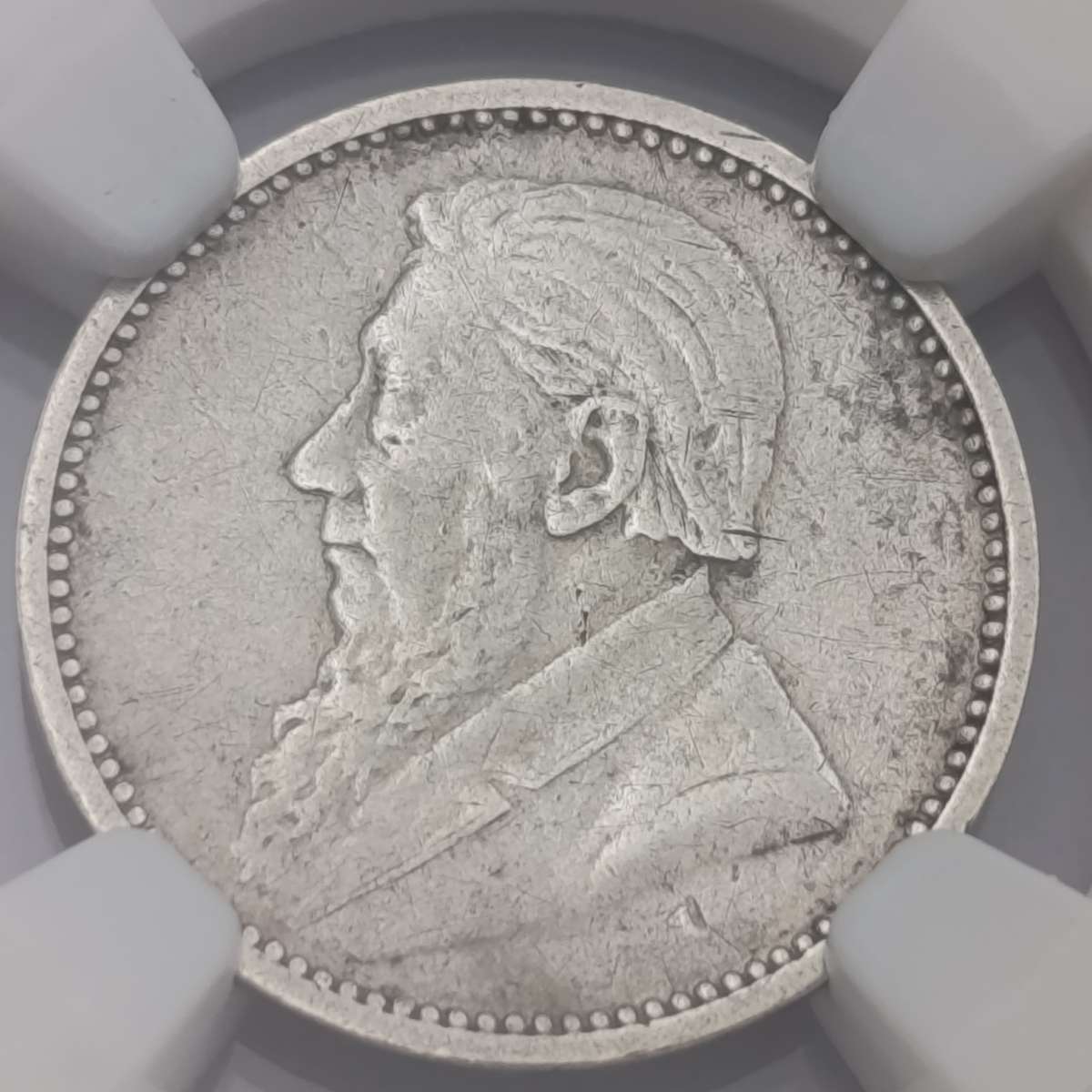 1892 ZAR Kruger silver 3 pence tickey graded VF25 by NGC