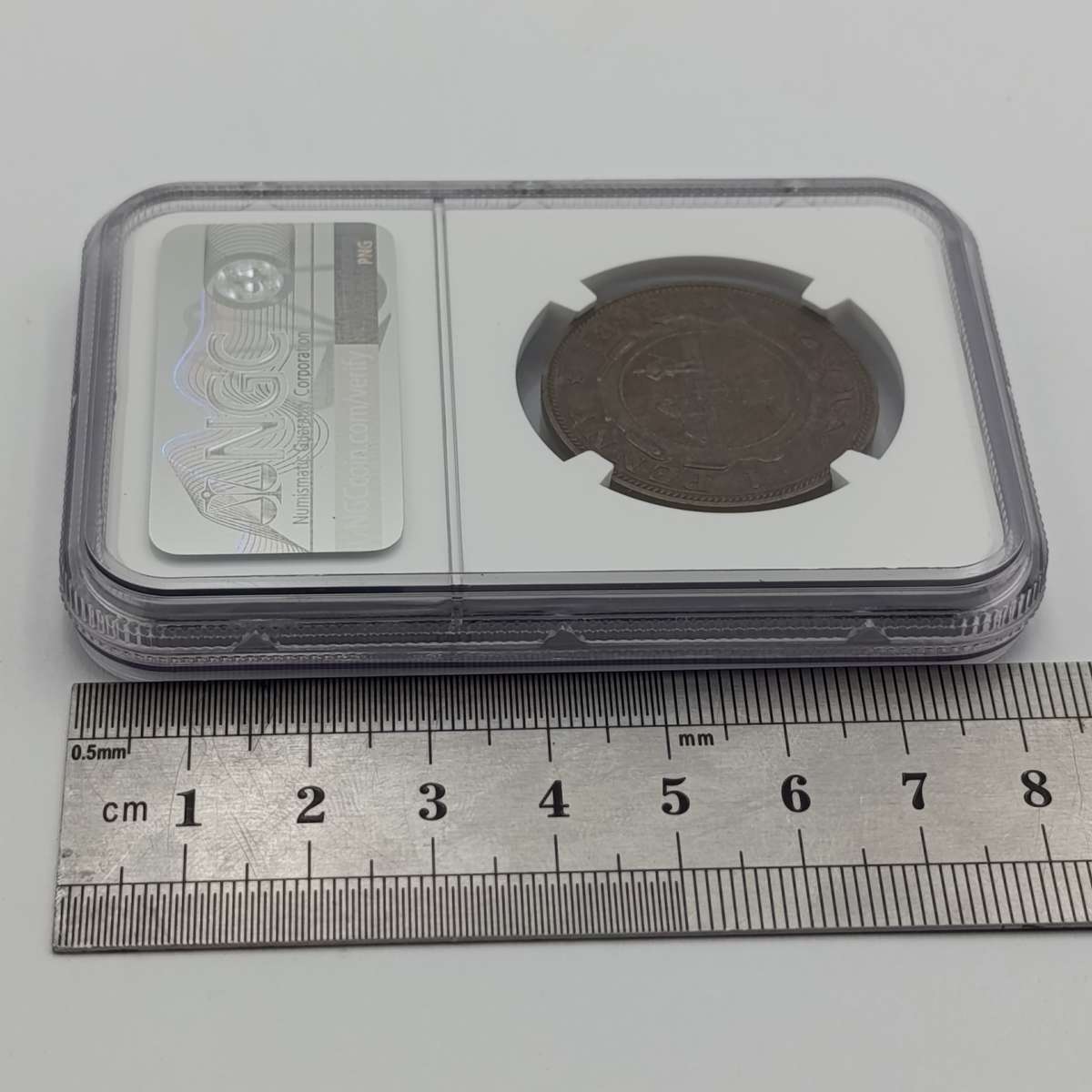 1892 ZAR Kruger Penny graded AU58 BN by NGC