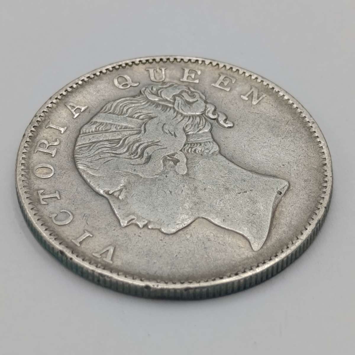 British India Rupee 1840 silver 35 berries