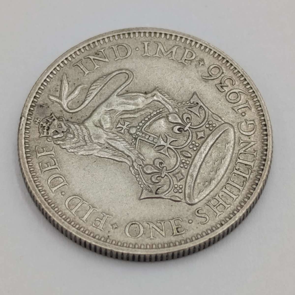 Great Britain 1936 Silver Shilling AU
