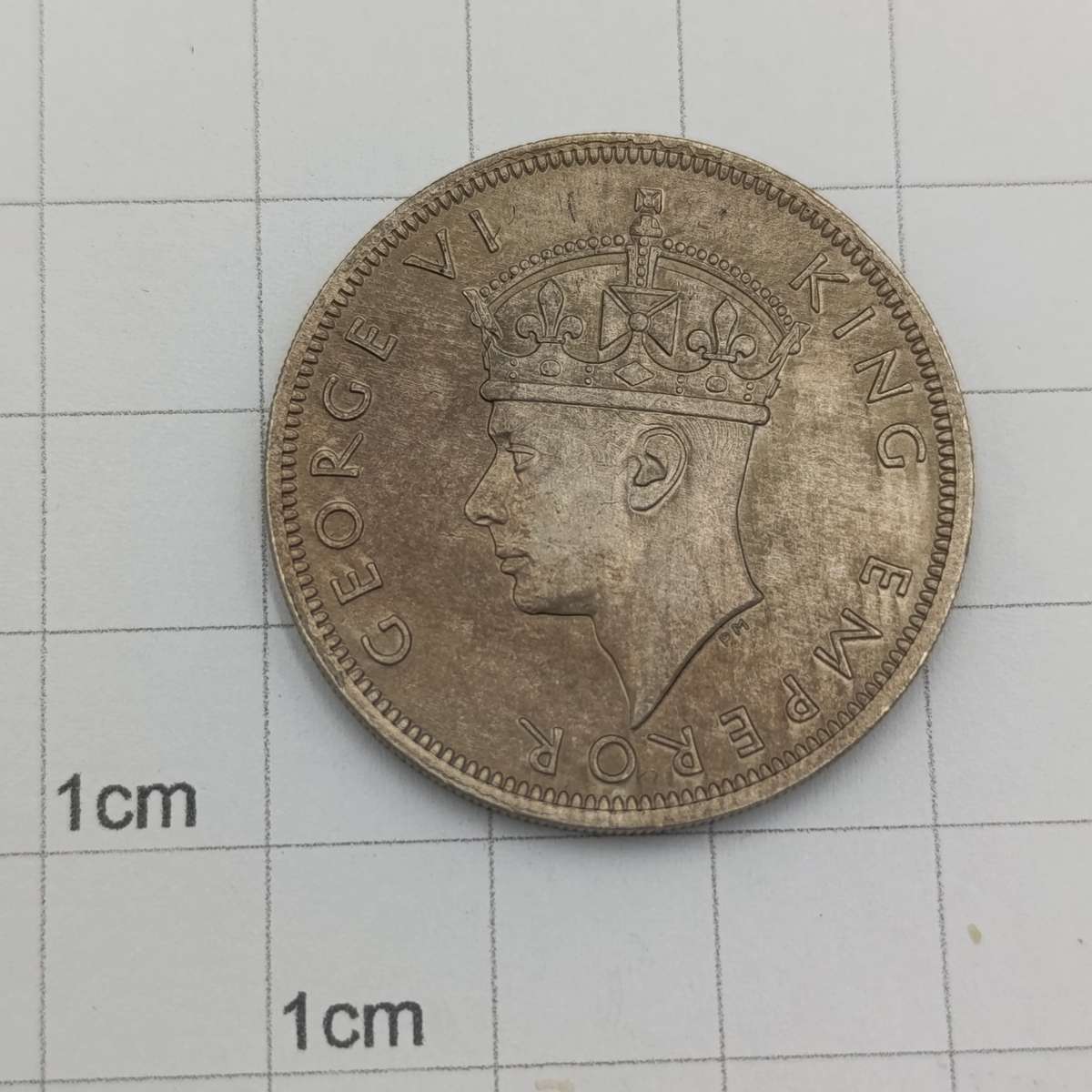 Southern Rhodesia 1947 half crown AU+