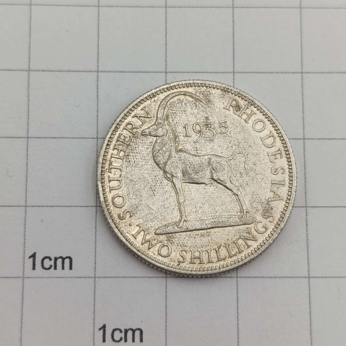 Southern Rhodesia 1935 Two Shilling XF+