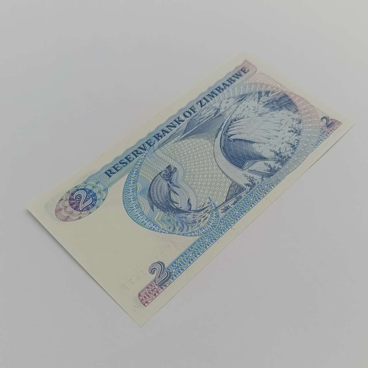 Zimbabwe 2 dollars banknotes P-1c-1994 uncirculated lot of 2 with consecutive numbers