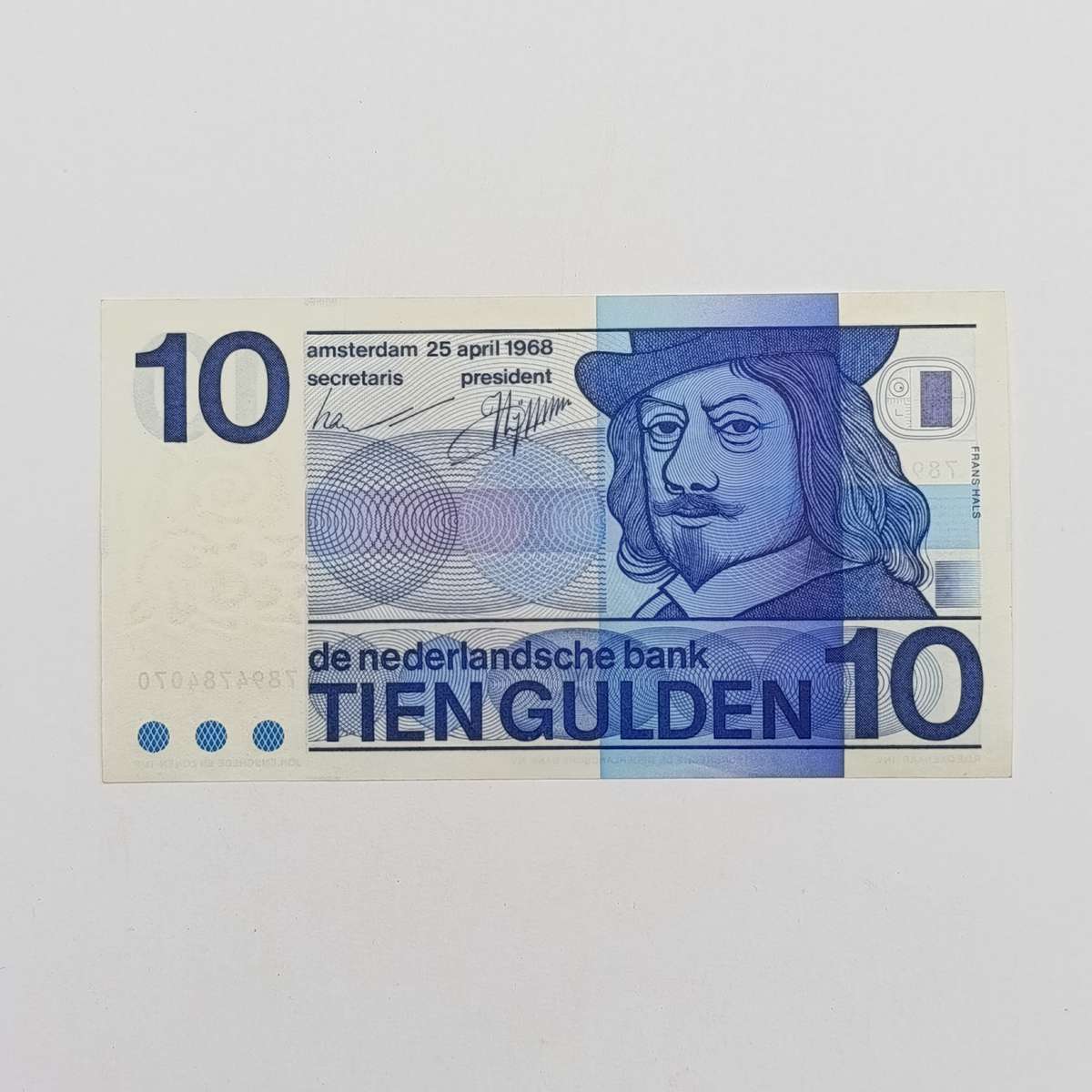 Netherlands banknote 10 Gulden 1968 uncirculated